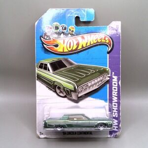 Hot Wheels 64 Lincoln Continental Green HW Showroom 2013 Diecast Car 191/250
